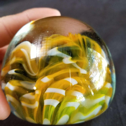 Irving J Slotchiver Nashville Art Glass Paperweight Deceased Studio Glass Artist - Estate Fresh Austin