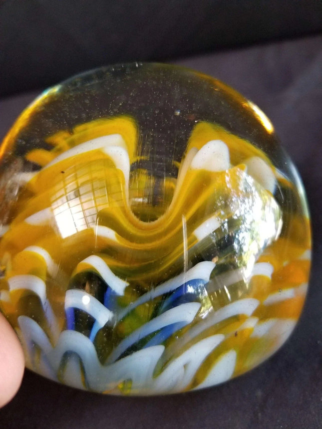 Irving J Slotchiver Nashville Art Glass Paperweight Deceased Studio Glass Artist - Estate Fresh Austin