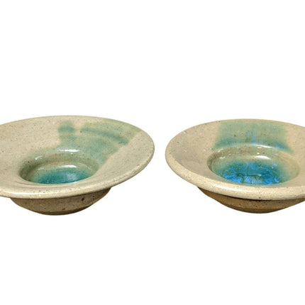 Ishmael Soto(1932 - 2017) Austin Texas Studio Pottery Candle Bowls - Estate Fresh Austin