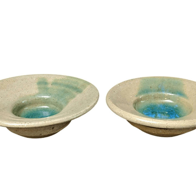 Ishmael Soto(1932 - 2017) Austin Texas Studio Pottery Candle Bowls - Estate Fresh Austin