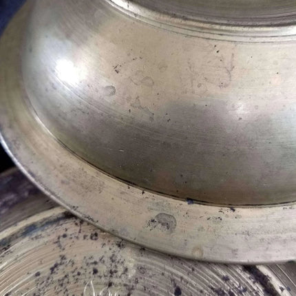 Islamic Brass Copper Silver Middle Eastern Bowls 18th-19th century Intricate Ha - Estate Fresh Austin