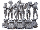 Italian Fassi Arno 800 Silver Allegorical Cherubs Musician Group - Estate Fresh Austin