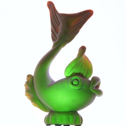 Italian Uranium glass Mid Century Murano Burmese dolphin figure - Estate Fresh Austin