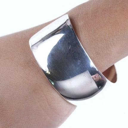 J Wright Modernist Southwestern sterling cuff bracelet - Estate Fresh Austin