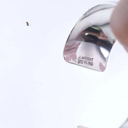 J Wright Modernist Southwestern sterling cuff bracelet - Estate Fresh Austin