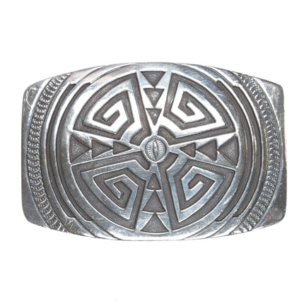 J Yellowhorse Navajo Sterling maze belt buckle - Estate Fresh Austin