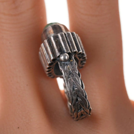 Jadeite Sterling Handmade artisan ring - Estate Fresh Austin