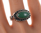 Jadeite Sterling Handmade artisan ring - Estate Fresh Austin