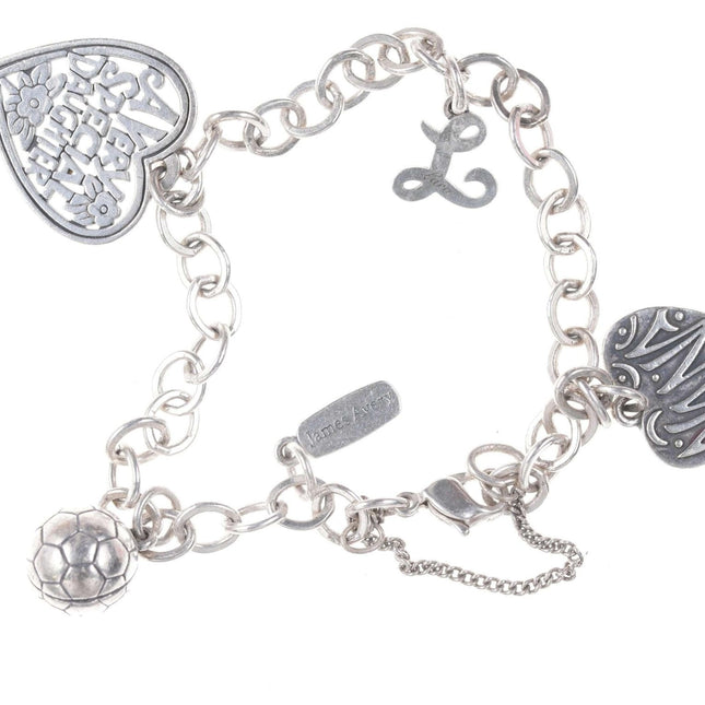 James Avery Sterling Charm Bracelet with charms - Estate Fresh Austin