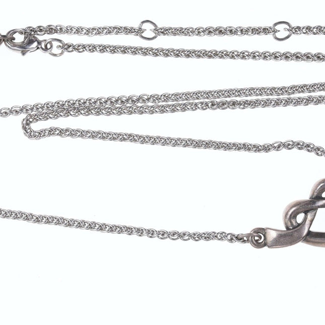 James Avery Sterling heart knot necklace a - Estate Fresh Austin