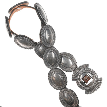 James Reid sterling silver concho belt - Estate Fresh Austin