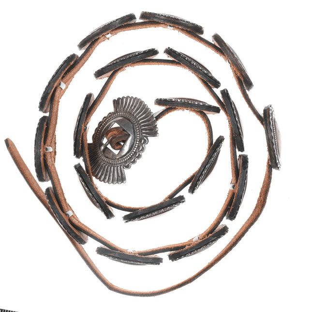 James Reid sterling silver concho belt - Estate Fresh Austin