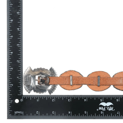 James Reid sterling silver concho belt - Estate Fresh Austin