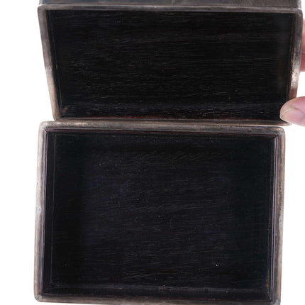 Japanese pure silver wood lined box - Estate Fresh Austin