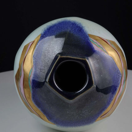 Japanese Rokusan-Saku decorated Art pottery Vase - Estate Fresh Austin