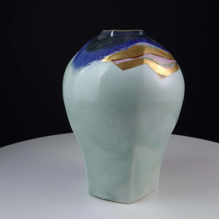 Japanese Rokusan-Saku decorated Art pottery Vase - Estate Fresh Austin