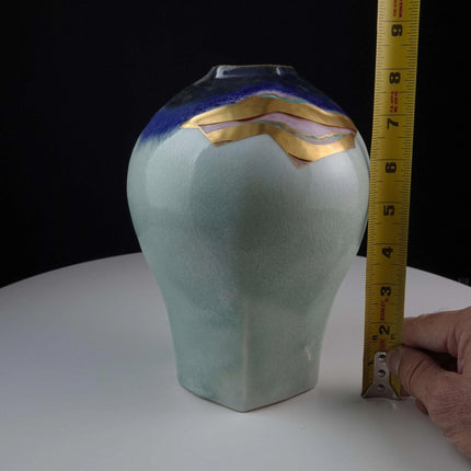 Japanese Rokusan-Saku decorated Art pottery Vase - Estate Fresh Austin