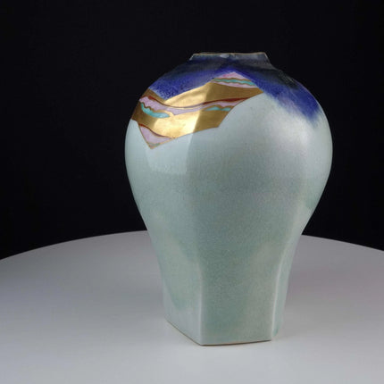 Japanese Rokusan-Saku decorated Art pottery Vase - Estate Fresh Austin