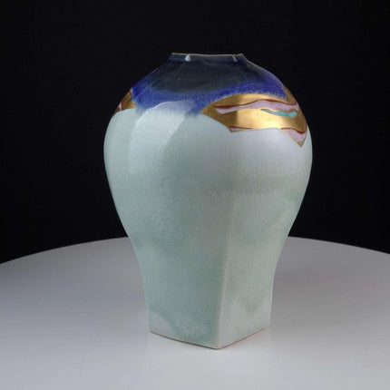 Japanese Rokusan-Saku decorated Art pottery Vase - Estate Fresh Austin