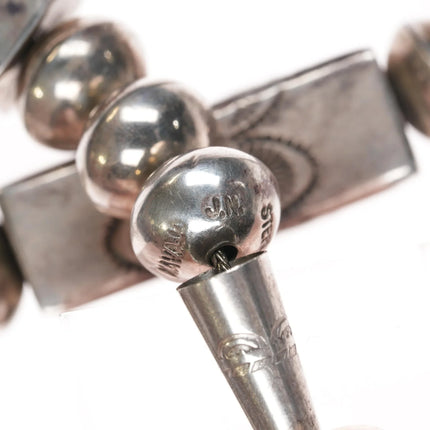 Jasper Nelson Navajo Pearl sterling beaded necklace - Estate Fresh Austin