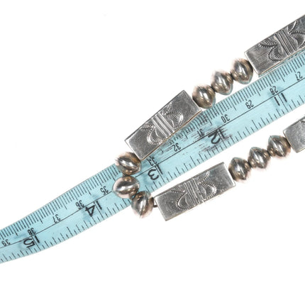 Jasper Nelson Navajo Pearl sterling beaded necklace - Estate Fresh Austin