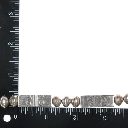 Jasper Nelson Navajo Pearl sterling beaded necklace - Estate Fresh Austin