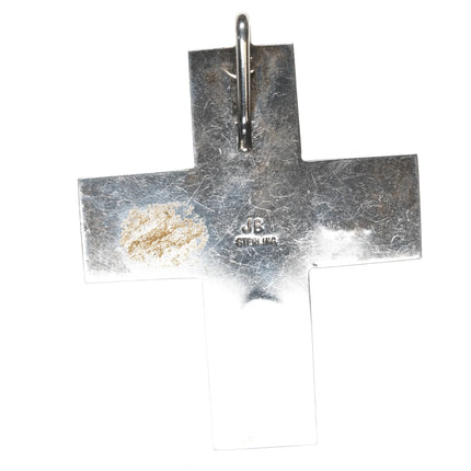 JB Southwestern sterling amethyst hearts cross pendant - Estate Fresh Austin