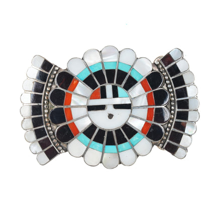 JD Massie Zuni sunface sterling belt buckle - Estate Fresh Austin