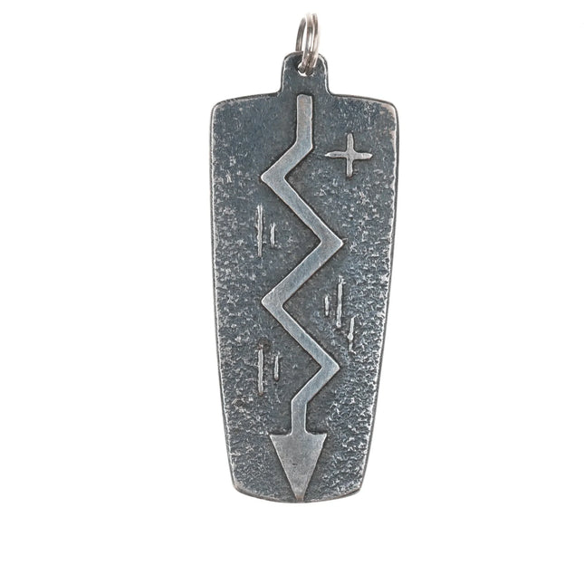 Jeff DeMent Navajo tufa cast pendant - Estate Fresh Austin