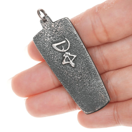 Jeff DeMent Navajo tufa cast pendant - Estate Fresh Austin