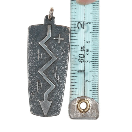 Jeff DeMent Navajo tufa cast pendant - Estate Fresh Austin