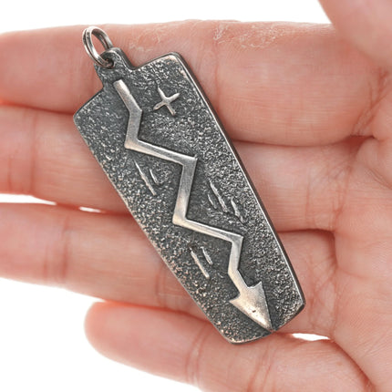 Jeff DeMent Navajo tufa cast pendant - Estate Fresh Austin