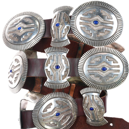 Jefferson Brown Navajo sterling lapis concho belt - Estate Fresh Austin