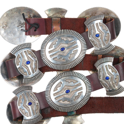 Jefferson Brown Navajo sterling lapis concho belt - Estate Fresh Austin