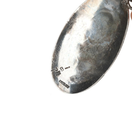 Jerome Begay Navajo Overlay Style Sterling Conchos necklace - Estate Fresh Austin