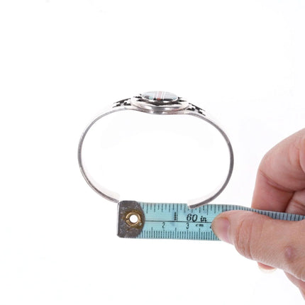 Jerry Cowboy Navajo Sterling silver Multi-stone channel inlay bracelet - Estate Fresh Austin