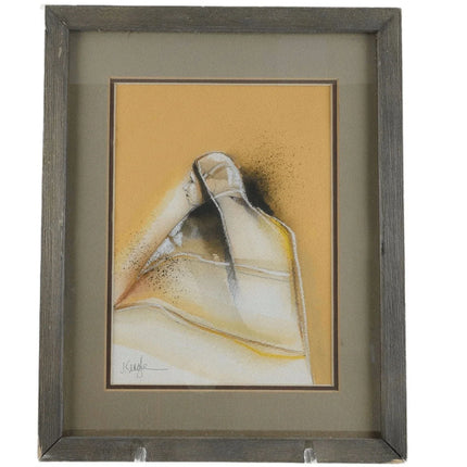 Jerry Seagle Texas Mixed Media Pastel/Watercolor - Estate Fresh Austin