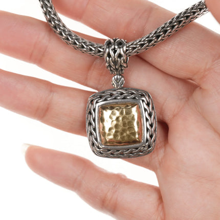 John Hardy Palu 22k, 18k, and Sterling Necklace and Pendant set - Estate Fresh Austin