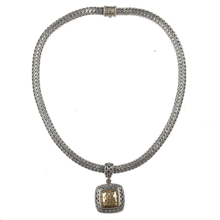 John Hardy Palu 22k, 18k, and Sterling Necklace and Pendant set - Estate Fresh Austin