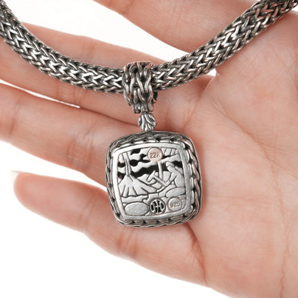 John Hardy Palu 22k, 18k, and Sterling Necklace and Pendant set - Estate Fresh Austin