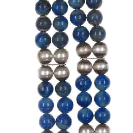 John McCray Navajo Sterling denim lapis choker necklace - Estate Fresh Austin