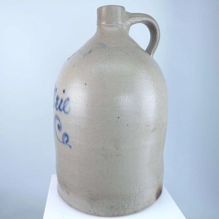 John O'Neil, Whitehall, New York Stoneware Whiskey Advertising Jug - Estate Fresh Austin