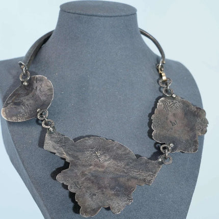 Jolene Eustace (Cochiti/Zuni) 18k/14k/sterling Carved Turquoise, coral, and shel - Estate Fresh Austin