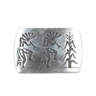 Joseph Harlan Hopi Overlay silver belt buckle - Estate Fresh Austin