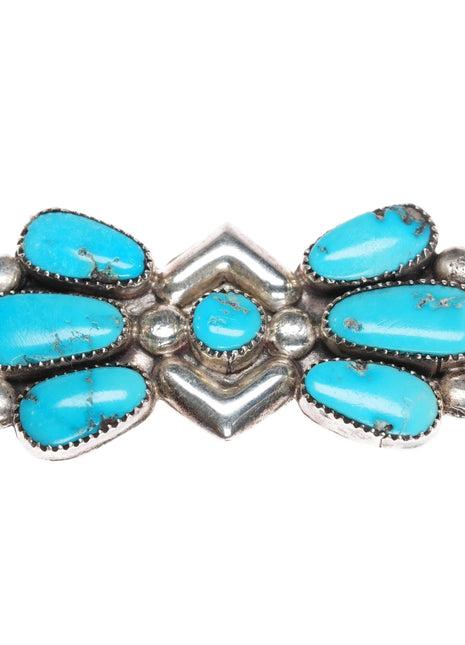 Julie Ondelacy Lahi Zuni Sterling turquoise pendant/pin - Estate Fresh Austin