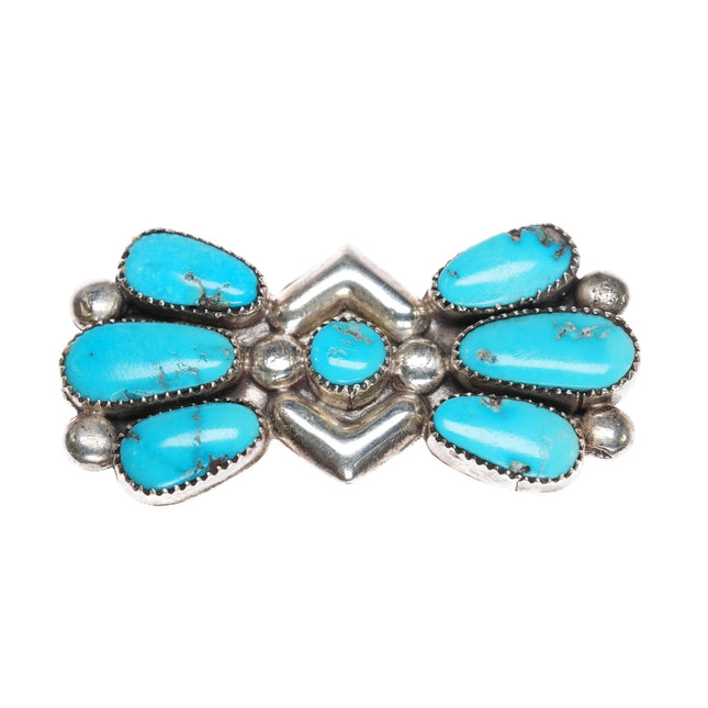 Julie Ondelacy Lahi Zuni Sterling turquoise pendant/pin - Estate Fresh Austin