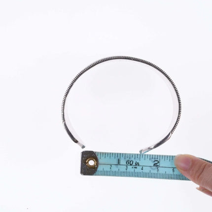 K Seng Vintage Cambodian Sterling silver cuff bracelet 7.75" - Estate Fresh Austin