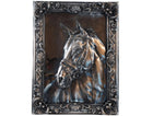 Kamiwaza Japanese Pure Silver Horse Head Plaque - Estate Fresh Austin