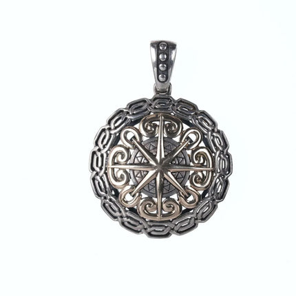 Keith Jack 10k/Sterling Celtic Compass pendant - Estate Fresh Austin