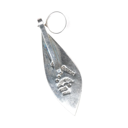Ken Romero Taos/Laguna Pueblos sterling spiny oyster cobblestone pendant - Estate Fresh Austin
